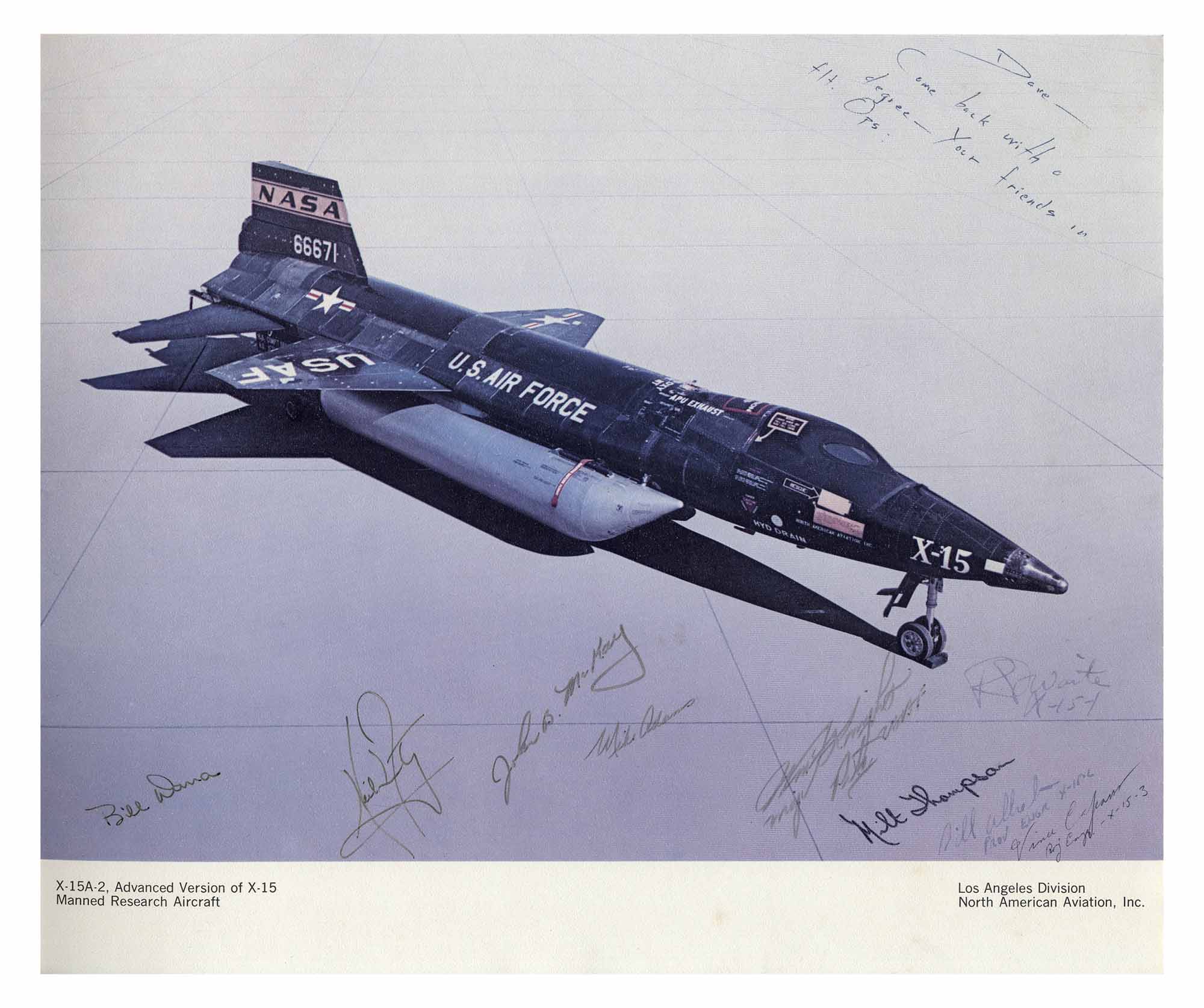 Lot Detail Neil Armstrong Signed Poster of an X15 Jet, Signed When